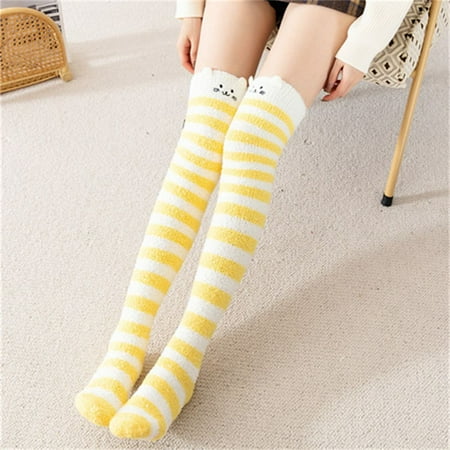 Fashion Women Knitted Cotton Warm Over Knee Stripe Stockings Long Socks Thigh High 06
Fashion Women Knitted Cotton Warm Over Knee Stripe Stockings Long Socks Thigh High 06