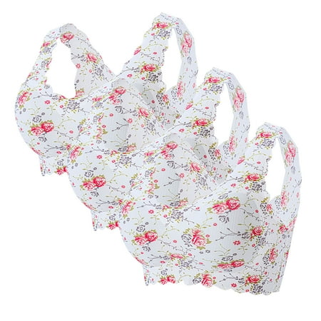 〖TOTO〗Bras For Women 3Pc Women Plus-Size Print Unblemished With Ice Silk Floral Print Bra Underwear
〖TOTO〗Bras For Women 3Pc Women Plus-Size Print Unblemished With Ice Silk Floral Print Bra Underwear