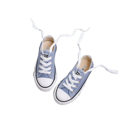 Fangasis Unisex Walking Shoe Lace Up Flats Canvas Skate Shoes Womens Mens Casual Sneaker Travel Breathable Comfort Sneakers Light Blue 2.5Y
Fangasis Unisex Walking Shoe Lace Up Flats Canvas Skate Shoes Womens Mens Casual Sneaker Travel Breathable Comfort Sneakers Light Blue 2.5Y