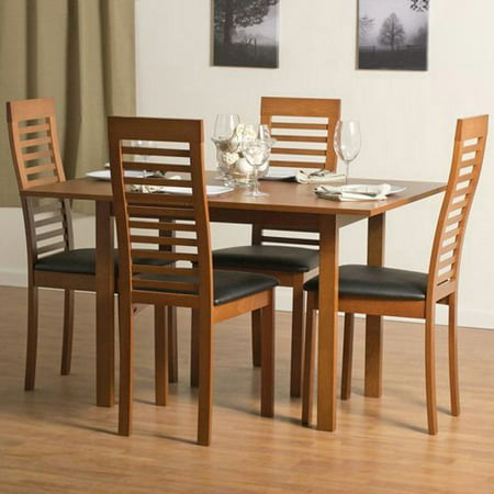 Aeon Furniture Flex 5 Piece Dining Table Set with Denver Chairs