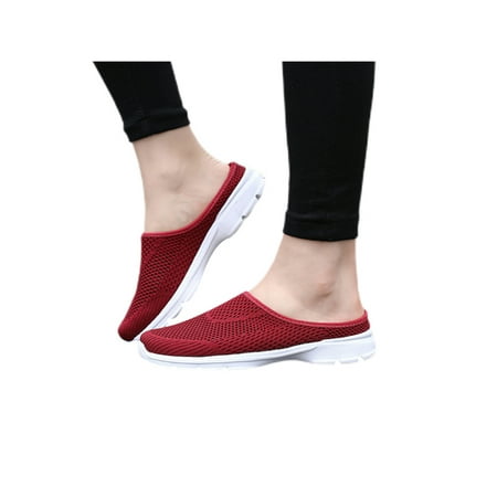 Gomelly Unisex Adult Backless Walking Sneakers Summer Slip-on Mule Comfort Closed Toe Slippers Red 5.5
Gomelly Unisex Adult Backless Walking Sneakers Summer Slip-on Mule Comfort Closed Toe Slippers Red 5.5
