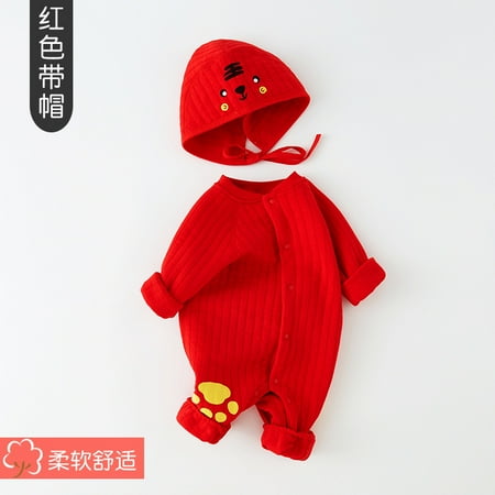 QWZNDZGR Baby Rompers Crawling Clothes Outdoor Clothes Korean Version Of Spring And Autumn Baby Thickened Warm Jacket Cotton One-Piece Clothes Pure Cotton Hat
QWZNDZGR Baby Rompers Crawling Clothes Outdoor Clothes Korean Version Of Spring And Autumn Baby Thickened Warm Jacket Cotton One-Piece Clothes Pure Cotton Hat