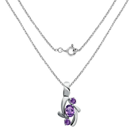 925 Sterling Silver Pendant for Women| February Birthstone Pendant| with seamless Silver Finish|Orchid Jewelry