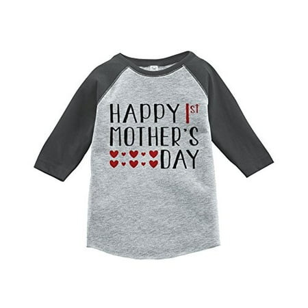 Custom Party Shop Boy s 1st Mother s Day Vintage Baseball Tee Months Grey and Black
Custom Party Shop Boy s 1st Mother s Day Vintage Baseball Tee Months Grey and Black