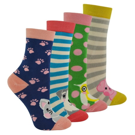 Miss Sparrow - 4 Pack Girls Bamboo Socks | Kids Novelty Animal Pattern Socks in a Gift Box
Miss Sparrow - 4 Pack Girls Bamboo Socks | Kids Novelty Animal Pattern Socks in a Gift Box