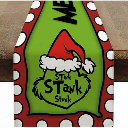 SPXUBZ Christmas Table Runner Red White Polka Dot Merry Christmas Grinch Christmas Table Runner Suitable for Christmas Kitchen Dining Table Table Holiday Decoration
SPXUBZ Christmas Table Runner Red White Polka Dot Merry Christmas Grinch Christmas Table Runner Suitable for Christmas Kitchen Dining Table Table Holiday Decoration