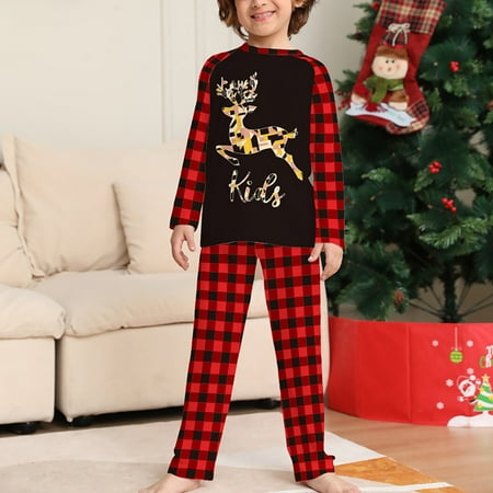 Christmas decorations Stocking stuffers Red Parent-Child Warm Christmas Suit Homewear Lattice Pajamas Long-Sleeved Trousers Two-Piece Set(kids)
Christmas decorations Stocking stuffers Red Parent-Child Warm Christmas Suit Homewear Lattice Pajamas Long-Sleeved Trousers Two-Piece Set(kids)