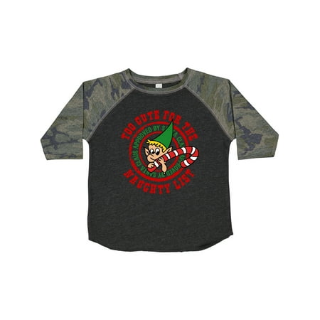Inktastic Too Cute Naughty List Gift Toddler Boy or Toddler Girl T-Shirt