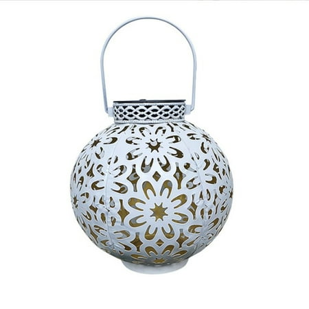 Megawheels Garden Solar Lantern | Outdoor Solar Hang Lantern Lights Metal LED Decorative Christmas Light | for Garden Patio Courtyard Lawn Hollowed-Out Design White
Megawheels Garden Solar Lantern | Outdoor Solar Hang Lantern Lights Metal LED Decorative Christmas Light | for Garden Patio Courtyard Lawn Hollowed-Out Design White
