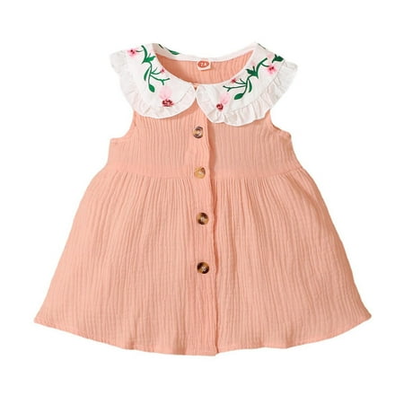 SDJMa Summer Girls Baby Skirt Clothing Sleeveless Round Neck Flowers Embroidered Dress
SDJMa Summer Girls Baby Skirt Clothing Sleeveless Round Neck Flowers Embroidered Dress