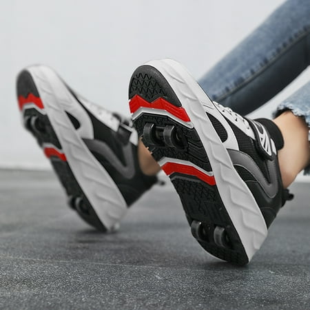 Four-wheeled Running Shoes With Solid Sole Double-wheeled Skate Shoes With Wheeled Shoes Mesh Boys And Girls Shoes Stable
Four-wheeled Running Shoes With Solid Sole Double-wheeled Skate Shoes With Wheeled Shoes Mesh Boys And Girls Shoes Stable