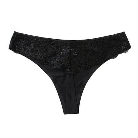 YUEHAO Panties For Women New Hot Panties For Women Lace Through Hollow Out Cotton Low Waist Lace Thong (Black)
YUEHAO Panties For Women New Hot Panties For Women Lace Through Hollow Out Cotton Low Waist Lace Thong (Black)