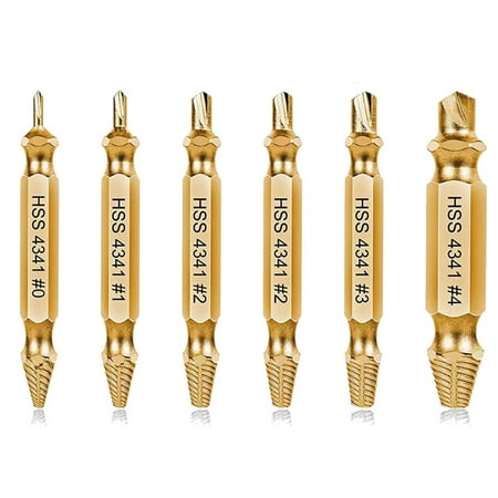 6PCS Damaged Screw Extractor Kit Stripped Screw Extractor Set for and Quickly Remover Common Sizes Of Broken Tool
6PCS Damaged Screw Extractor Kit Stripped Screw Extractor Set for and Quickly Remover Common Sizes Of Broken Tool