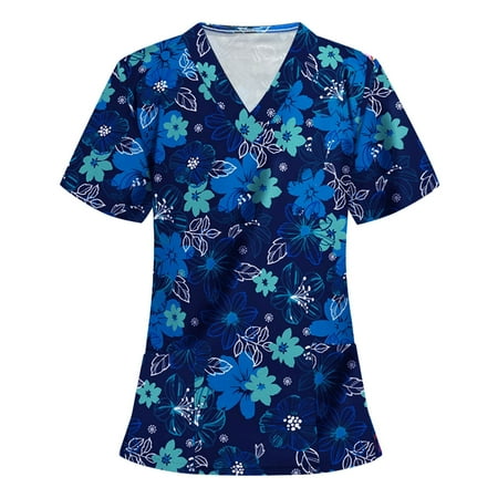 Frostluinai Nursing Uniform For Womens Scrubs Tops Color Casual Working Uniform With Pocket V-Neck Work Utility & Safety Tops Nursing Worker Protective Clothing Top
Frostluinai Nursing Uniform For Womens Scrubs Tops Color Casual Working Uniform With Pocket V-Neck Work Utility & Safety Tops Nursing Worker Protective Clothing Top