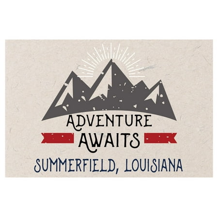 Summerfield Louisiana Souvenir 2x3 Inch Fridge Magnet Adventure Awaits Design