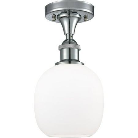Polished Chrome Tone Semi Flush 6 Wide Matte White Glass Steel/Cast Brass Medium Base LED 1 Light Fixture
Polished Chrome Tone Semi Flush 6 Wide Matte White Glass Steel/Cast Brass Medium Base LED 1 Light Fixture