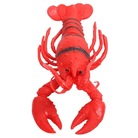 NUOLUX Lobster Shape Simulation Rubber Model Pinch Children s Toys Red Color