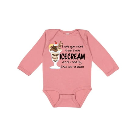 Inktastic I Love You More Than Ice Cream and I really Like Ice Cream Gift Baby Boy or Baby Girl Long Sleeve Bodysuit
Inktastic I Love You More Than Ice Cream and I really Like Ice Cream Gift Baby Boy or Baby Girl Long Sleeve Bodysuit