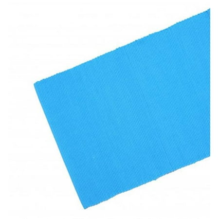 13 x 54 in. Ribbed Table Runner Turquoise