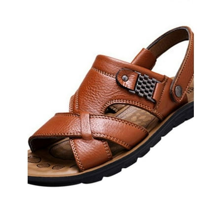 Topumt Men s Sandals Leather Outdoor Sport Sandals Open Toe Athletic Waterproof Sandals for Men
Topumt Men s Sandals Leather Outdoor Sport Sandals Open Toe Athletic Waterproof Sandals for Men