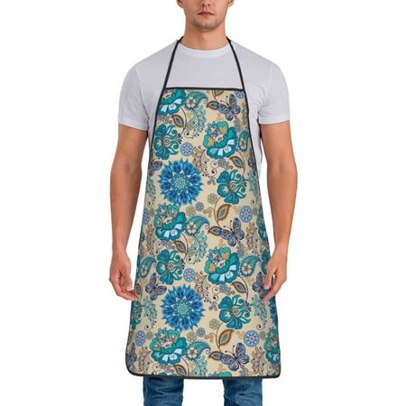 Zeuib Vintage Floral Butterflies Print Unisex Waterproof Aprons Cooking Aprons for Kitchen Gardening and Salon Water & Oil Resistant
Zeuib Vintage Floral Butterflies Print Unisex Waterproof Aprons Cooking Aprons for Kitchen Gardening and Salon Water & Oil Resistant