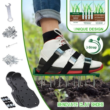 

Honeeladyy Sales Online Lawn Aerobic Shoes Garden Art Lawn Loosening Garden Tools Lawn Spikes