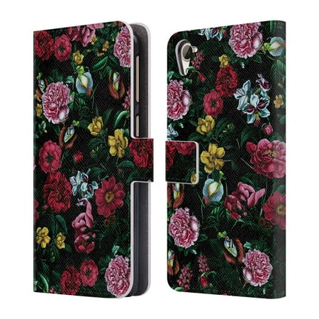 OFFICIAL RIZA PEKER FLOWERS 4 LEATHER BOOK WALLET CASE COVER FOR HTC PHONES 2
