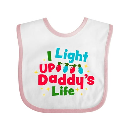 Inktastic Christmas I Light up Daddys Life with Lights Gift Baby Boy or Baby Girl Bib
Inktastic Christmas I Light up Daddys Life with Lights Gift Baby Boy or Baby Girl Bib