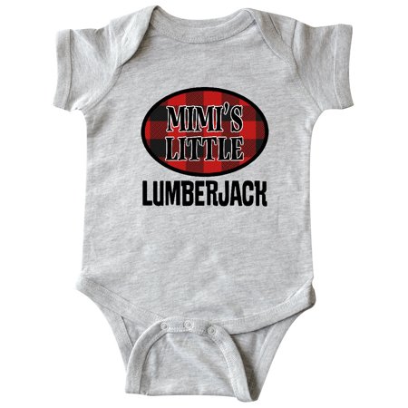 Inktastic Mimi Little Lumberjack Plaid Gift Baby Boy Bodysuit