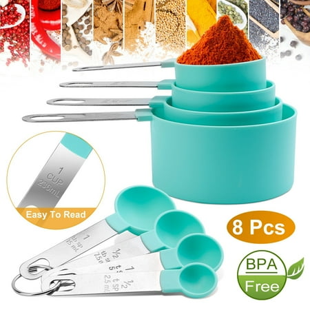 8Pcs Plastic Measuring Spoons Cups Scale Teaspoon Tablespoon Set Kitchen Utensil Tools
8Pcs Plastic Measuring Spoons Cups Scale Teaspoon Tablespoon Set Kitchen Utensil Tools