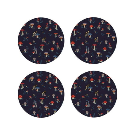 Junzan Mushrooms3 Print Coasters for Drinks - Leather Coasters Set of 4 for Coffee Table for Housewarming/Kitchen/Bar/Decor-Round Shape
Junzan Mushrooms3 Print Coasters for Drinks - Leather Coasters Set of 4 for Coffee Table for Housewarming/Kitchen/Bar/Decor-Round Shape