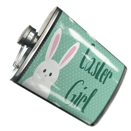 NEONBLOND Flask Easter Girl Cute Easter Bunny with Polka-dots