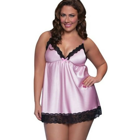 Ropa De Dormir De Encaje Sexy De Talla Grande De G Underwear