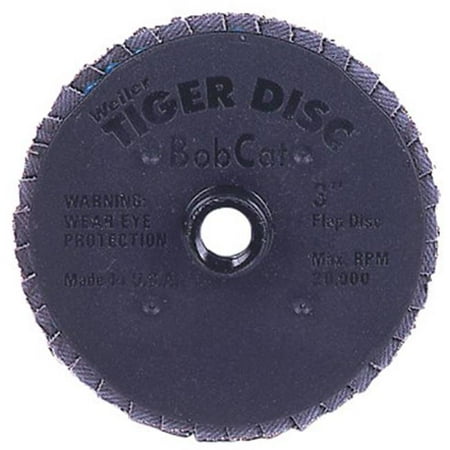 Weiler 804-50936 2 in. Bobcat Abrasive Flap Disc- Flat- Plastic Backing- 12