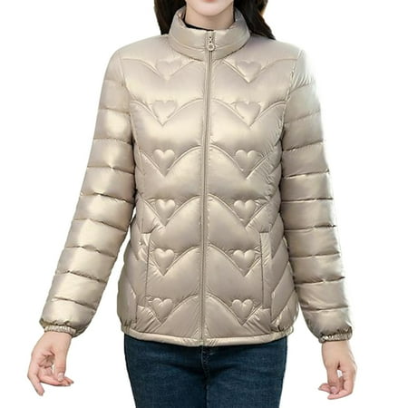 Lots of Pockets Jacket Women Plus Size Bright Waterproof Lightweight Warm Jacket Windproof Topped Down Coat down for It All Jacket Style Coat Men Fashion Clothes for Women Maternity Hoodies Women