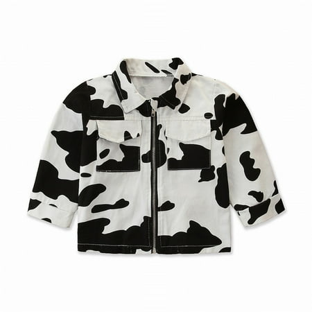 IEUIBX Toddler Girl Jacket Children Girl Black White Turn Down Collar Cow Print Jacket 2 To 6 Years A 5-6Years
IEUIBX Toddler Girl Jacket Children Girl Black White Turn Down Collar Cow Print Jacket 2 To 6 Years A 5-6Years