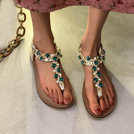 〖Yilirongyumm〗 Green 39 Sandals Women Shoes Summer Fashion Wood Rhinestone Spring And Sandals Roman Herringbone Seaside Flat Elastic Flip Sandals Grain Sole Women s Sandals
〖Yilirongyumm〗 Green 39 Sandals Women Shoes Summer Fashion Wood Rhinestone Spring And Sandals Roman Herringbone Seaside Flat Elastic Flip Sandals Grain Sole Women s Sandals