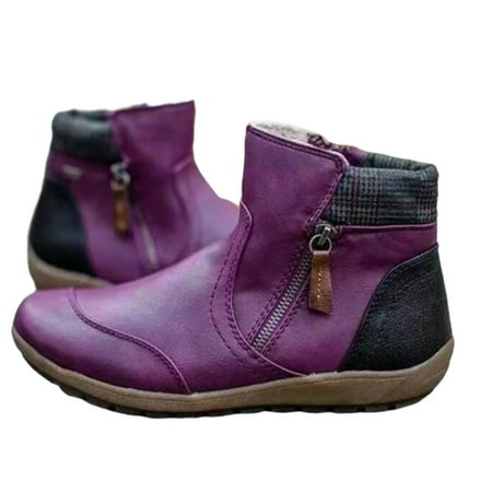 Womens Low-top Ankle Boots Contrast Color Stitching Flat-heeled Viscose Shoes Round Toe Snow Boots Summer Winter Cowboy Boots Shoes Cowgirl Western Trendy Hiking Work Boots for Rain Snow Weather
Womens Low-top Ankle Boots Contrast Color Stitching Flat-heeled Viscose Shoes Round Toe Snow Boots Summer Winter Cowboy Boots Shoes Cowgirl Western Trendy Hiking Work Boots for Rain Snow Weather