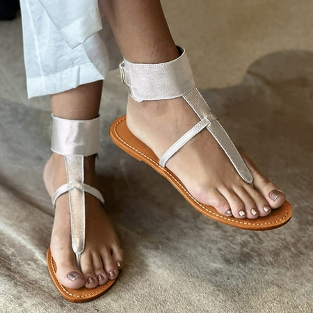 ZHELIYO Women s sandals Women Summer Solid Color Buckle Strap Casual Open Toe Wedges Soft Bottom Breathable Shoes Sandals Silver 8.5
ZHELIYO Women s sandals Women Summer Solid Color Buckle Strap Casual Open Toe Wedges Soft Bottom Breathable Shoes Sandals Silver 8.5