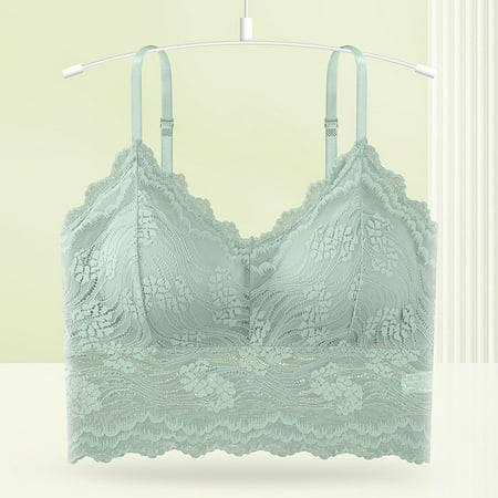 Riforla Women Body Shaping and Back Beauty Underwear Bra Plus up Casual Lace Vest Bra Green One Size 
Riforla Women Body Shaping and Back Beauty Underwear Bra Plus up Casual Lace Vest Bra Green One Size