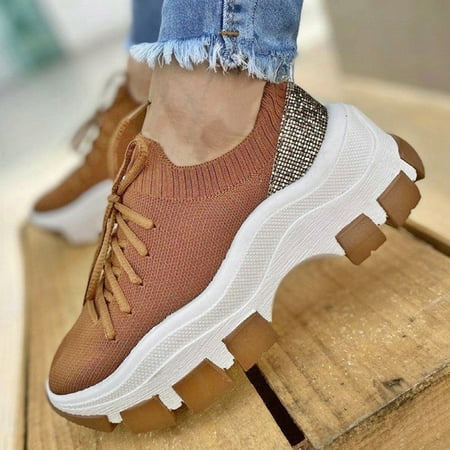 Gifts for Women Klycj Shoes for Women 2021 Summer New Large Size Thick-soled Casual Sports Shoes Round Toe Front Lace
Gifts for Women Klycj Shoes for Women 2021 Summer New Large Size Thick-soled Casual Sports Shoes Round Toe Front Lace