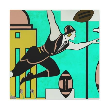 Football in Motion Opulence - Canvas