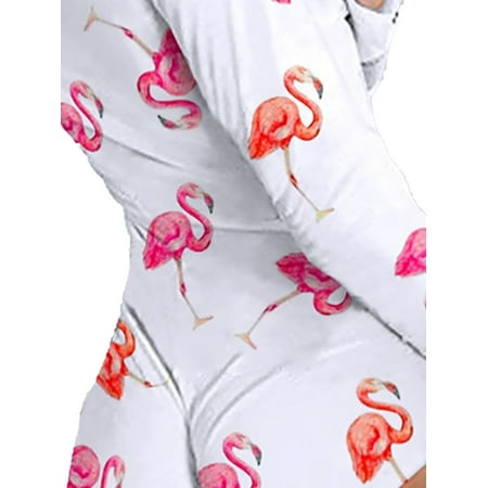 Maemukilabe Women Printed Short Jumpsuit Stretch Leotard Bodysuit Long Sleeve VNeck Bodycon Romper Pajamas Sleepwear
Maemukilabe Women Printed Short Jumpsuit Stretch Leotard Bodysuit Long Sleeve VNeck Bodycon Romper Pajamas Sleepwear