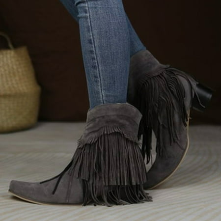 yinguo women s fashion plus size winter aad heel square head fringe boots short boots
yinguo women s fashion plus size winter aad heel square head fringe boots short boots