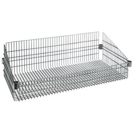 Wire Shelving Chrome Post Basket - 18 x 36 in.