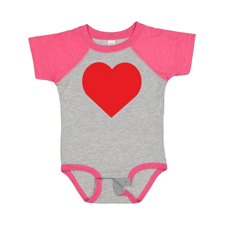 Inktastic Red Heart Gift Baby Boy or Baby Girl Bodysuit