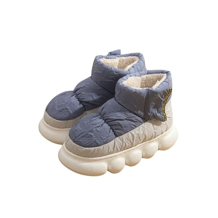 Fangasis Unisex Breathable Winter Shoes Round Toe Warm Snow Boots Outdoor Non-Slip Plush Lining Ankle Boot Blue 9.5-10
Fangasis Unisex Breathable Winter Shoes Round Toe Warm Snow Boots Outdoor Non-Slip Plush Lining Ankle Boot Blue 9.5-10