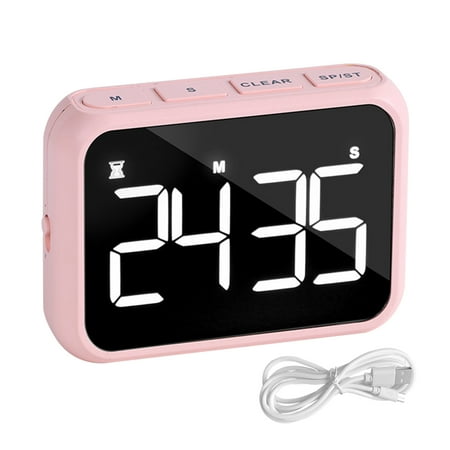 3 Brightness Level Magnetic Suction Home LED Display Digital Timer Large Screen