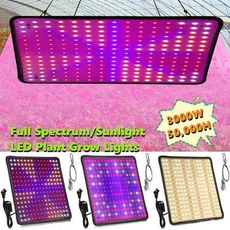 Rosnek LED Grow Light Full Spectrum/Sunlight Panel Plant Growth Lamp for Indoor Plants Veg Flowers Growth 1/2Pcs
Rosnek LED Grow Light Full Spectrum/Sunlight Panel Plant Growth Lamp for Indoor Plants Veg Flowers Growth 1/2Pcs