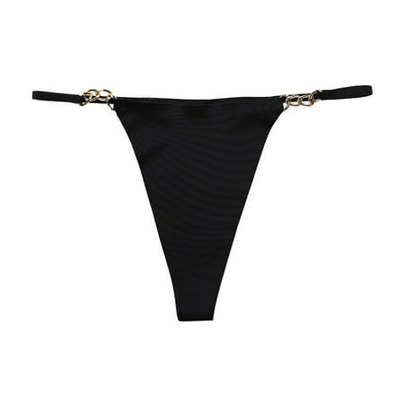 PERZOE Solid Color Cotton Crotch Ice Silk Sexy G-string Metal Stitch Strap Low Waist Thong Briefs
PERZOE Solid Color Cotton Crotch Ice Silk Sexy G-string Metal Stitch Strap Low Waist Thong Briefs